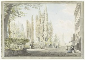 Ansicht der Villa Montalto in Rom