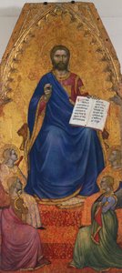 Thronender Christus, von Engeln angebetet, von Giovanni da Milano