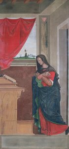 Verkündigung der Jungfrau Maria, Verkündigungstafel ursprünglich Teil der Außenschalttafeln der Orgel in San Bartolomeo, Vicenza