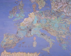 Karte des sechzehnten Jahrhunderts Europa, aus der 