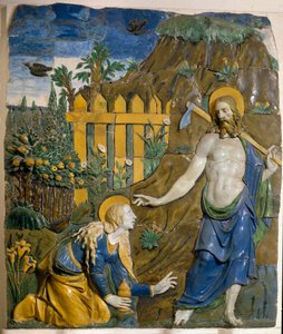 Noli Me Tangere. Keramikrelief von Giovanni della Robbia