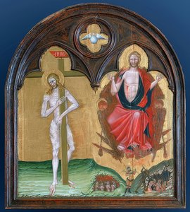 Der leidende und der triumphierende Christus von Giovanni di Paolo