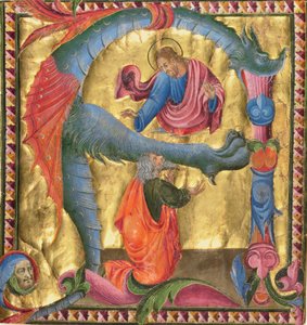 Initiale A: Christus erscheint David