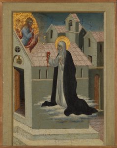 Die heilige Katharina von Siena tauscht ihr Herz mit Christus