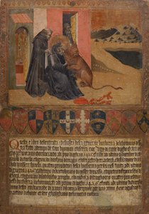 St. Hieronymus zieht einen Dorn aus der Pfote des Löwen