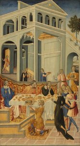 Das Haupt Johannes des Täufers vor Herodes gebracht, 145560