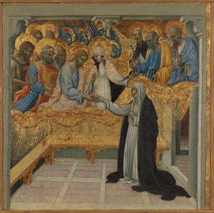 Die mystische Hochzeit der Heiligen Katharina von Siena von Giovanni di Paolo