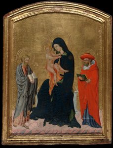 Jungfrau und Kind mit den Heiligen Hieronymus und Bartholomäus von Giovanni di Paolo