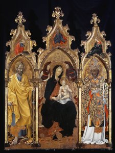 Triptychon des Heiligen Nikolaus (San Niccolo) von Giovanni di Paolo di Grazia