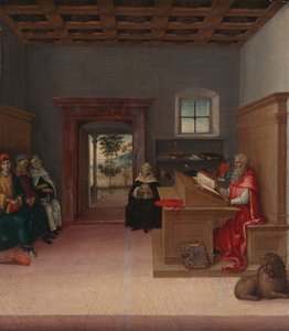 St. Hieronymus im Studierzimmer, ca. 1500-04 von Giovanni di Pietro (c.1450 1529)