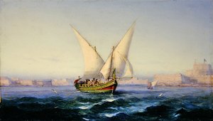 Vor dem Hafen von Valetta