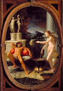 Medea verjüngt Eson, den Vater von Jason