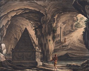 Bühnenbild für die Oper Roméo et Juliette von Ch. Gounod von Girolamo Magnani