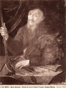 Porträt eines Schneiders, 1520-69 von Girolamo Mazzola Bedoli