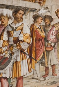 Zentrales Kirchenschiff, Fünfter Südspan, Christus vor Pilatus