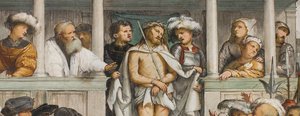 Zentrales Kirchenschiff, vierter südlicher Spann, Hecce Homo, Girolamo Romanino von Girolamo Romanino