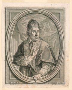 Porträt von Papst Clemens XI. von Girolamo Rossi