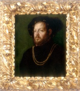 Porträt eines Mannes, Werk von Girolamo da Carpi, aufbewahrt in der Galleria Estense in Modena