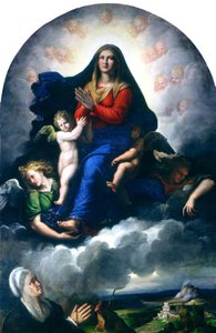 Die Erscheinung der Jungfrau von Girolamo da Carpi