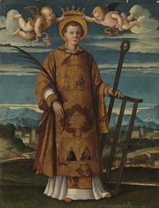 Heiliger Laurentius, ca. 1520-30 von Girolamo da Santacroce