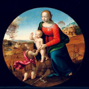 Madonna und Kind mit dem kleinen Johannes dem Täufer