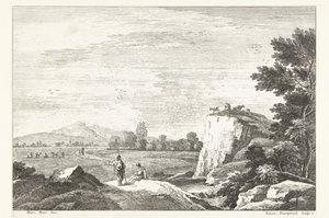 Landschaft mit einigen Figuren