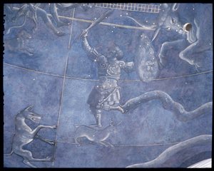 Der Weg der Sonne durch die Sterne in der Nacht des 4. Juli 1442 (Detail) von Giuliano dArrighi Pesello