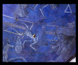 Der Weg der Sonne durch die Sterne in der Nacht des 4. Juli 1442 (Detail) von Giuliano dArrighi Pesello
