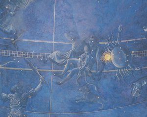 Der Weg der Sonne durch die Sterne in der Nacht des 4. Juli 1442 (Detail) von Giuliano dArrighi Pesello