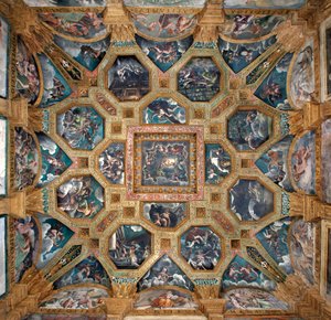 Ansicht des Gewölbes der Kammer von Amor und Psyche (Sala di Amore e Psiche)