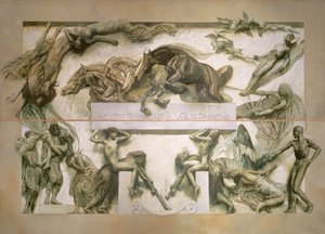 Der Tod, aus dem Zyklus des menschlichen Lebens von Giulio Aristide Sartorio