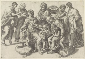 Heilige Maagschap von Giulio Bonasone
