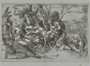 Jupiter gesäugt von der Ziege Amalthea