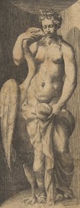 Leda und der Schwan, ca. 1531-76 von Giulio Bonasone
