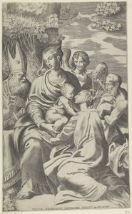 Maria mit dem Christuskind und Heiligen