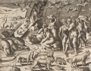 Noah verlässt die Arche, 16. Jahrhundert