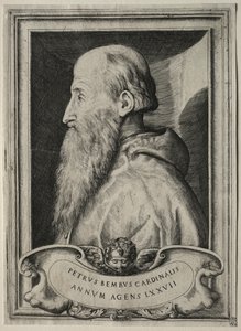 Porträt von Kardinal Pietro Bembo, 1547 von Giulio Bonasone