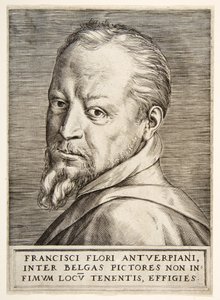Porträt von Frans Floris von Giulio Bonasone