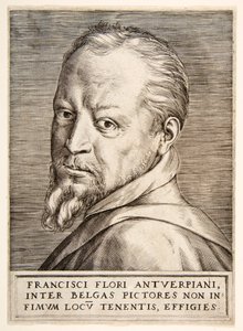 Porträt von Frans Floris, 16. Jahrhundert von Giulio Bonasone