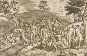 Das Urteil des Paris von Giulio Bonasone
