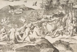 Der Raub der Europa von Giulio Bonasone