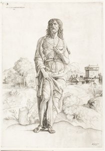 Johannes der Täufer von Giulio Campagnola