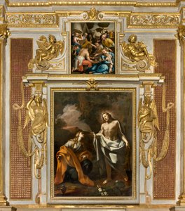 Kapelle des Allerheiligsten Sakraments, Erstes nördliches Joch, Noli me tangere, Erscheinung Christi an die Magdalena 1750, Sammlung von Manna 1569 von Giulio Campi