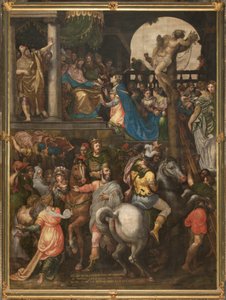 Wand gegenüber der Gegenfassade des südlichen Querschiffs, Triumph des Mordechai