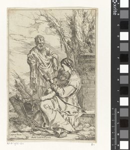 Ruhe auf der Flucht nach Ägypten von Giulio Carpioni (I)