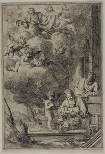 Heilige Familie von Giulio Carpioni