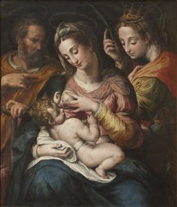 Die Heilige Familie mit der Heiligen Katharina von Giulio Cesare Procaccini