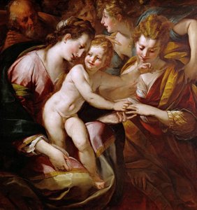 Die mystische Hochzeit der Heiligen Katharina, ca. 1616-1618