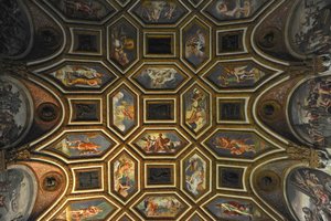 Deckendekoration der Camera dei Venti, 1526-1534 von Giulio Romano