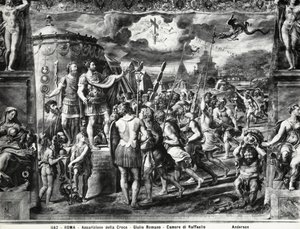 Konstantins Vision des Kreuzes, aus der Sala di Costantino, Raphael-Räume